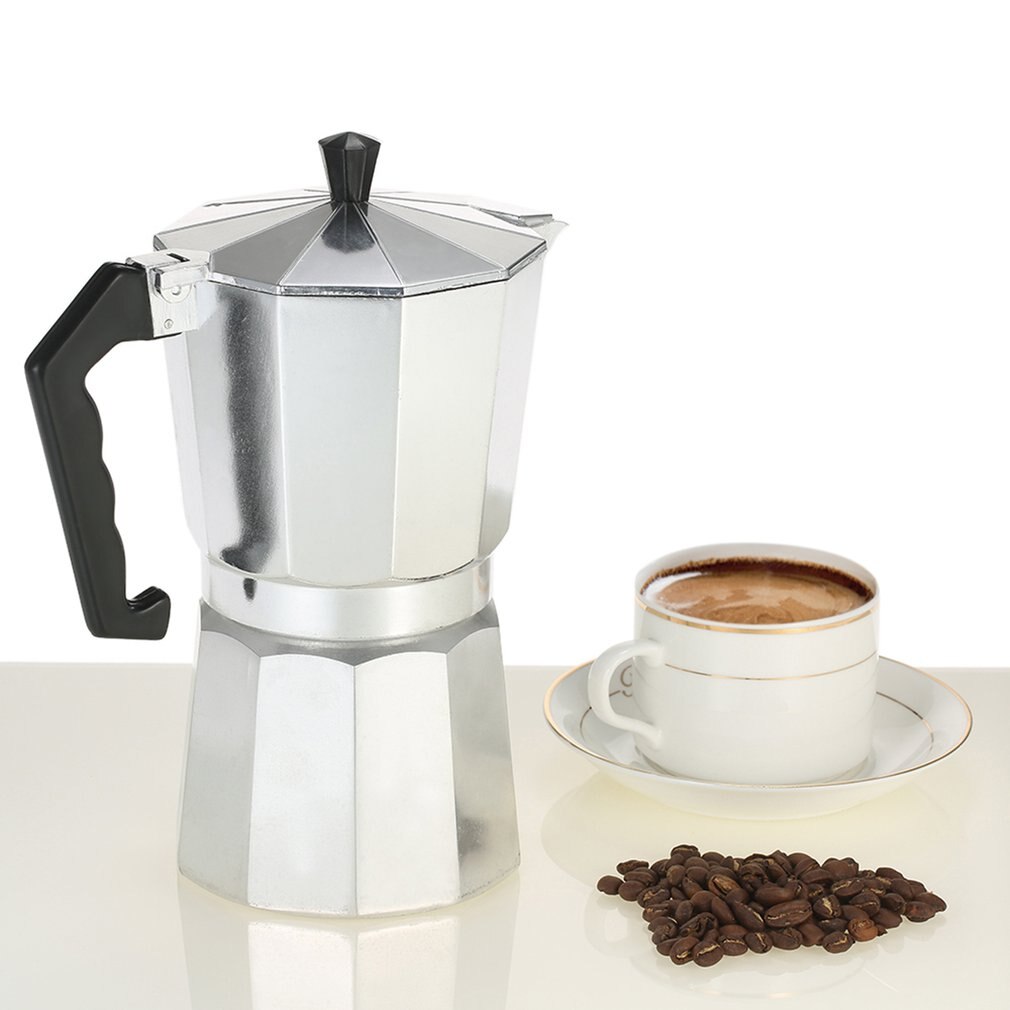 Aluminium kaffekanne 3 kopp /6 kopp /9 kopp /12 kopp kaffetrakter espresso percolator komfyrtopp mokka potten elektrisk komfyr