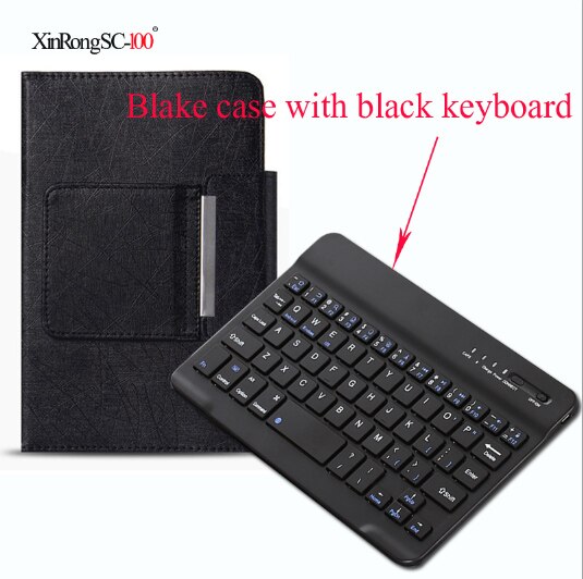 Til huawei mediapad  t3 10 ags -w09 ags -l09 honor play pad 9.6 tommer tablet aftagelig trådløst bluetooth tastatur pu cover cover: 9