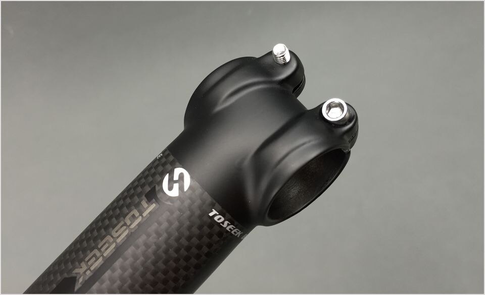 Potence de vélo de route toseek ultralight 100g en aluminium et  + 3k en carbone, pièces de cyclisme 31.8*80/90/100/110mm et housse