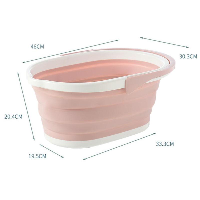 Składane plastikowe wiadro robić mopa kuchnia szaflik przenośne mycie umywalka kąpiel stóp składane akcesoria robić czyszczenia gospodarstwa domowego: A