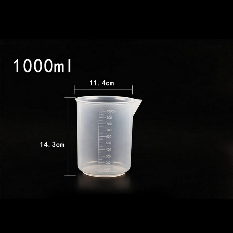 20 Ml/30 Ml/50 Ml/300 Ml/500 Ml/1000 Ml Plastic Afgestudeerd Meten cup Voor Bakken Beker Laboratorium Benodigdheden: F