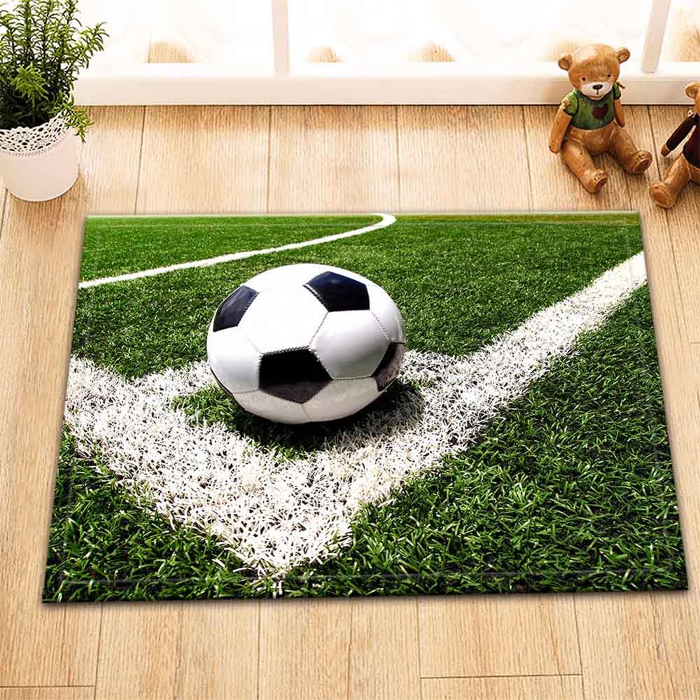Lb 60*40 zachte witte zwarte voetbal blauwe vloermatten deurmatten slaapkamer tapijt vloerkleden voor woonkamer kinderkamer badkamer: 10726