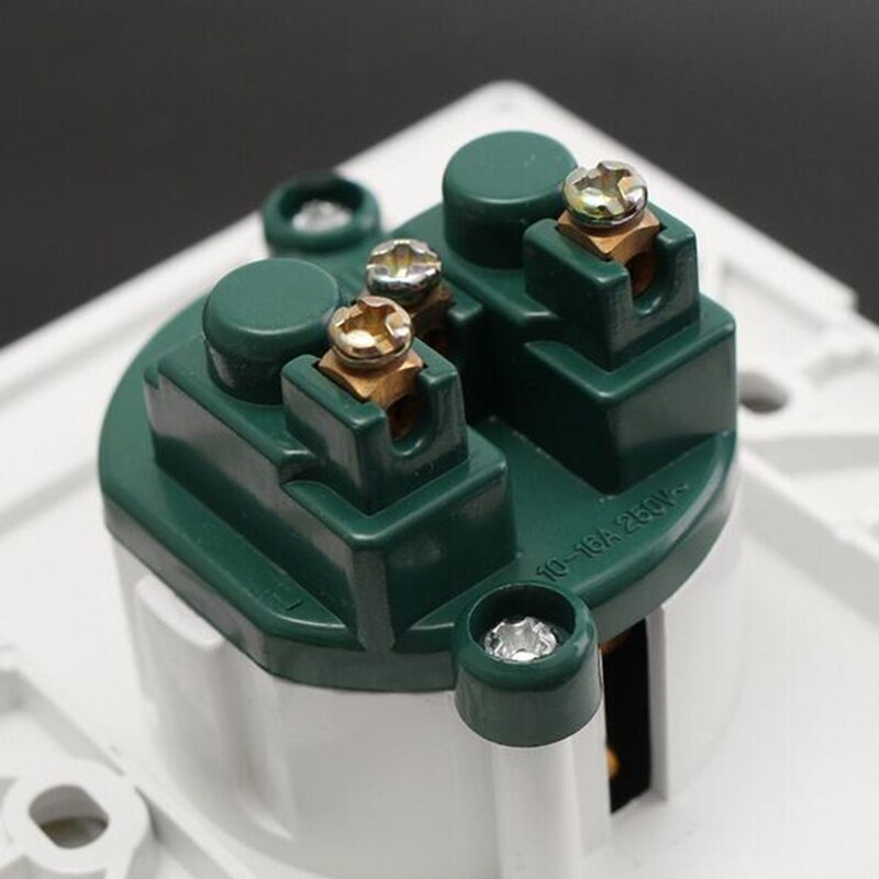 16A EU Plug Socket Power Outlet Panel Wall Sockets Standard Wall Charger Adapter 86 Type Germany Standard