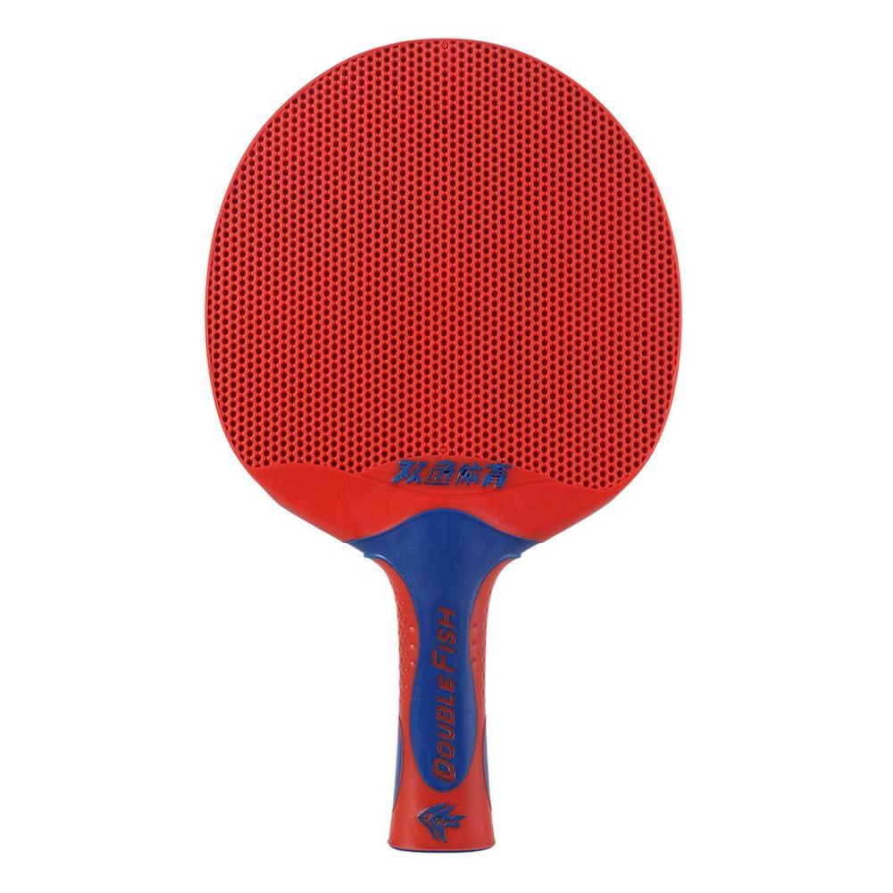 1pc Double Fish Long Handle Ping Pong Racket Double Face Table Tennis Racket Paddle Plastic Rubber Table Tennis Bat Paddle: Default Title
