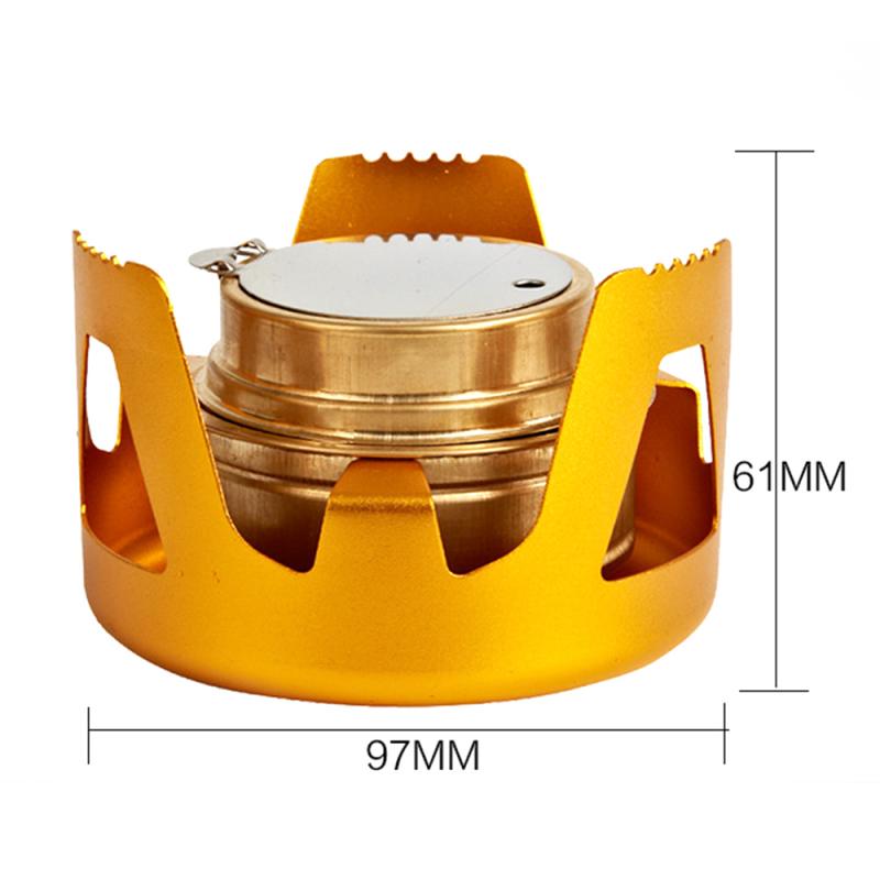 Ultra-light camping stove Spirit Combustor Alcohol Stove Picnic Stove Camping Furnace Camping Portable Folding Picnic BBQ Hiking