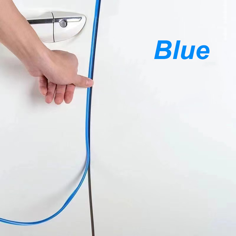 5m Autotür kante Gummi Kratz schutzst reifen Auto Styling Formteile Schutz Seitentüren Formteile selbst klebende Kratz werkzeuge: Blau