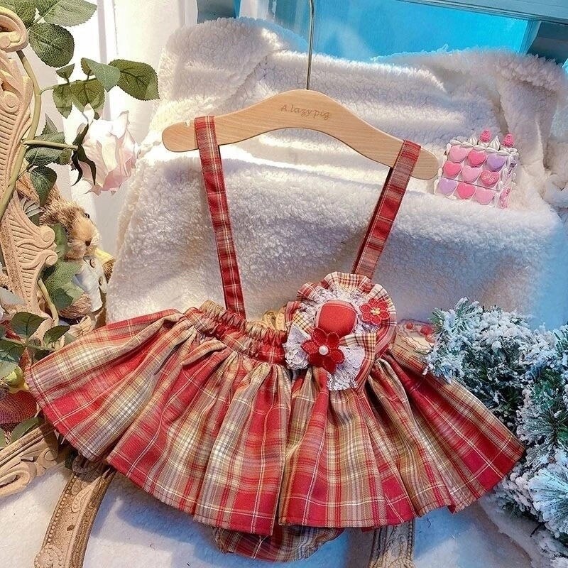 Ensemble chemise et jupe pour enfants, motif de couture, 2 pièces, vêtements pour bébés, bricolage, Mini papier Kraft, modèle de dessin, tissu pour robe de filles