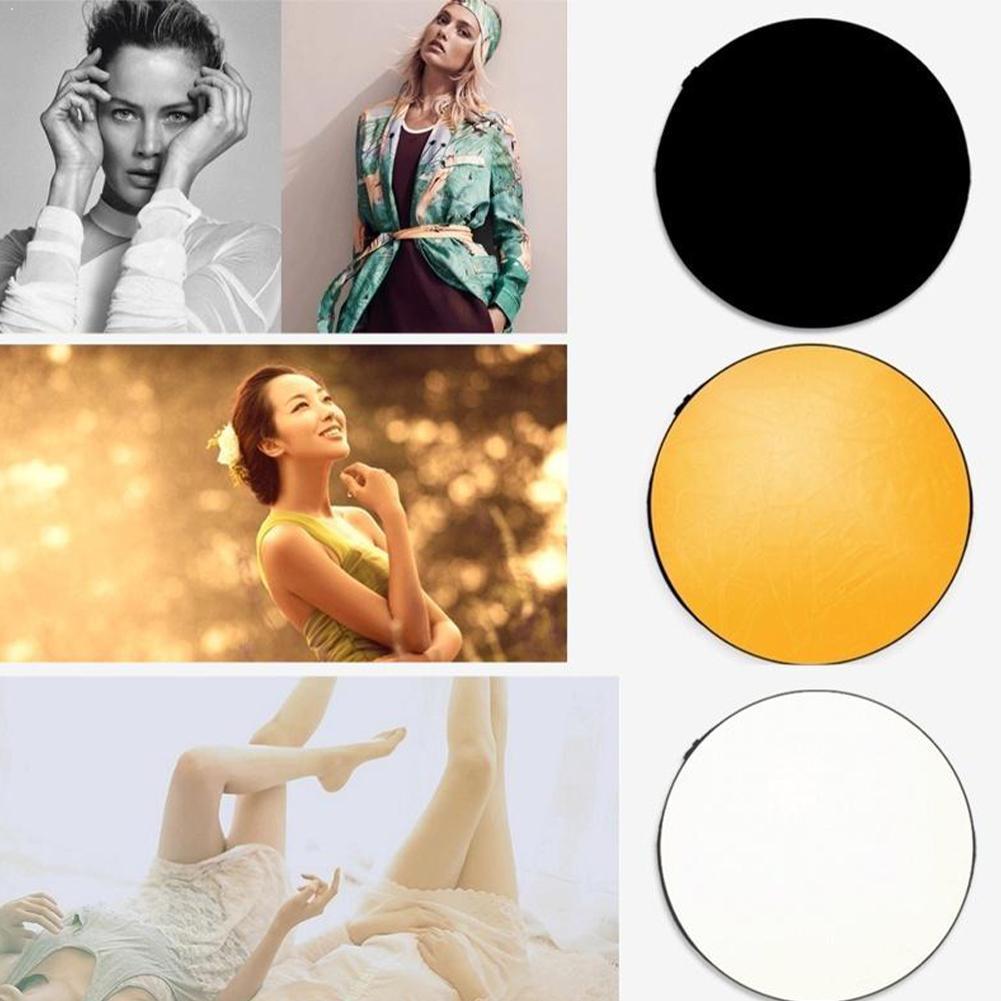 30cm 11.8 inch Mini Photo Light Reflector 5 in 1 Collapsible Multi For Studio Round Photography Disc Photo Light Reflector F2D1