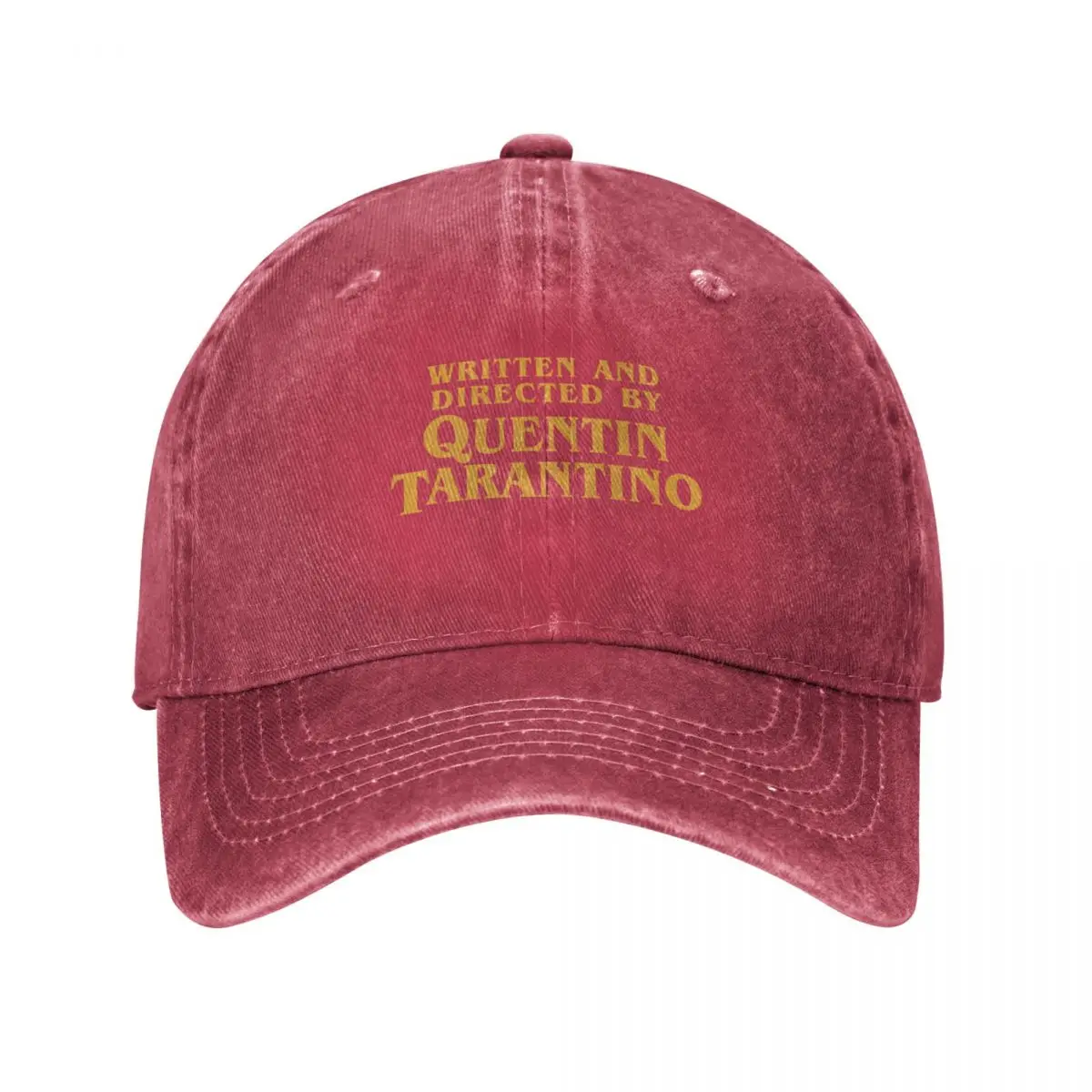 Written And Directed By Quentin Tarantino Film Django Kill Bill Baseball Cap Washed Headwear Activities Adjustable Fit Hats Cap: Red
