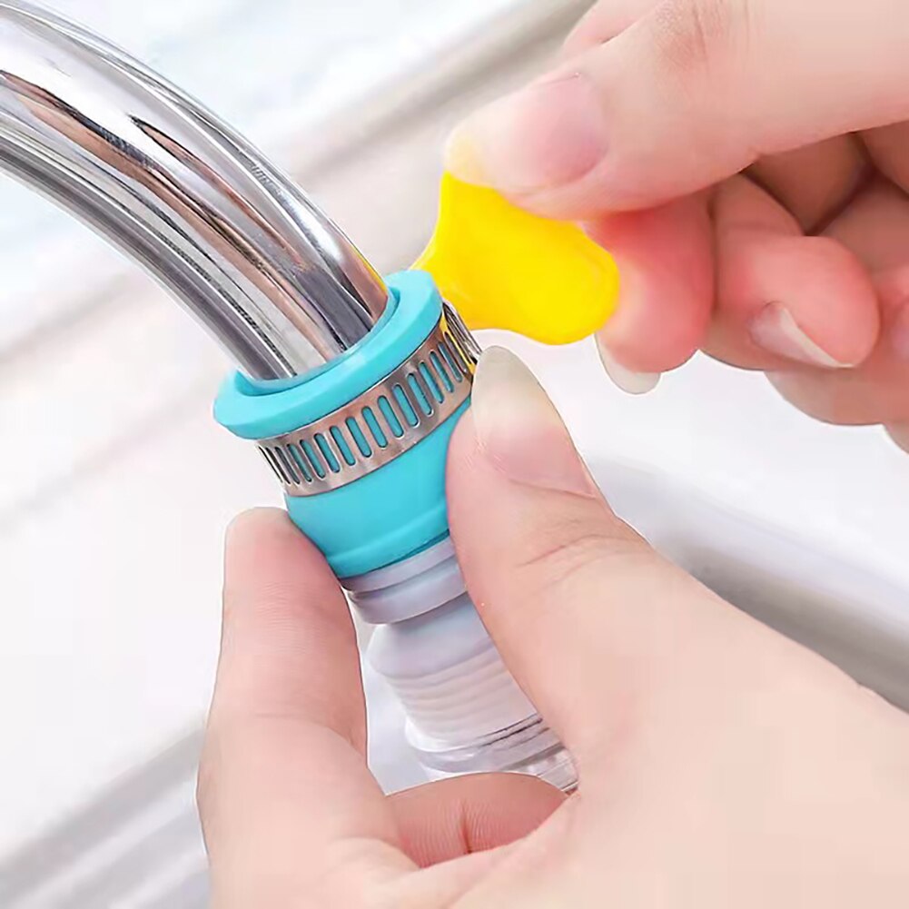 Faucet Extension Extender Bathroom 360 Rotation Adjust Free Bending Water Tap Splash-proof Universal Extension Tube Wash Basin