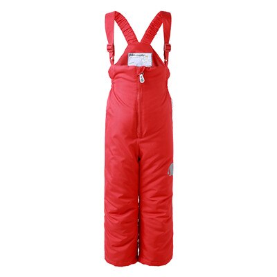 winter girls snow pants moomin windproof overall Cotton Geometric Loose Zipper Fly Red waterproof overall winter pant: Red / 3T