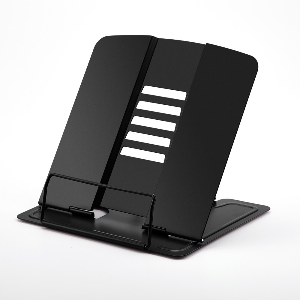 Portable Metal Book Stand Book Holder Adjustable 5 Angles Bookstand Document Holder Bookshelf Reading Accessories Tool