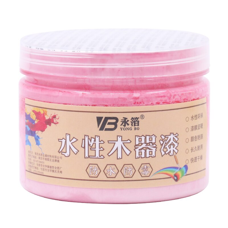 Pink Water-based Woodwork Paint Acrylic Lacquer for StudentBeginnerHand-paintedWoodWallPaperMetalCer
