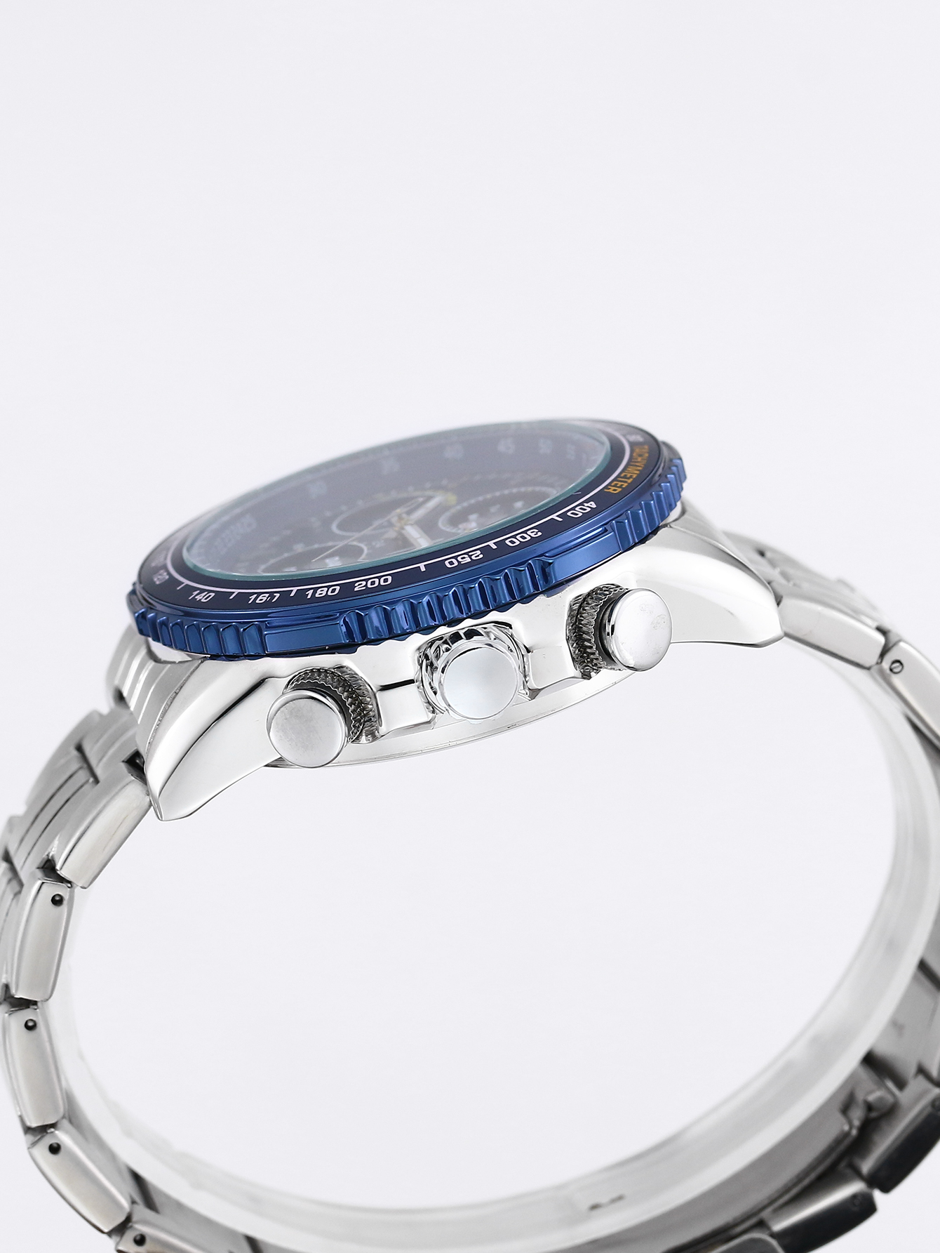 Reloj Athleisure para hombre, reloj electrónico de cuarzo luminoso resistente al agua, cronómetro con pantalla dual