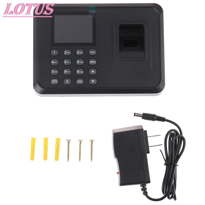 Fingerprint Attendance Machine LCD Display USB Fingerprint Attendance System Time Clock Employee Checking-in Recorder