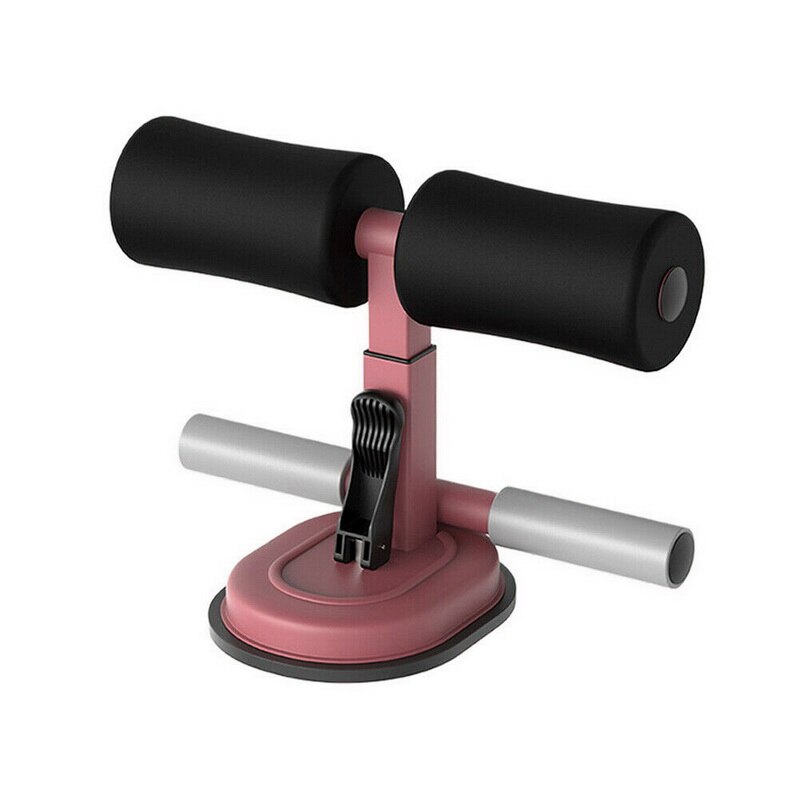 Assis barre Assistant de plancher Support d'exercice rembourré soutien de la cheville assis-Up formateur équipement d'entraînement pour la salle de sport à domicile Fitness voyage équipement: Marron