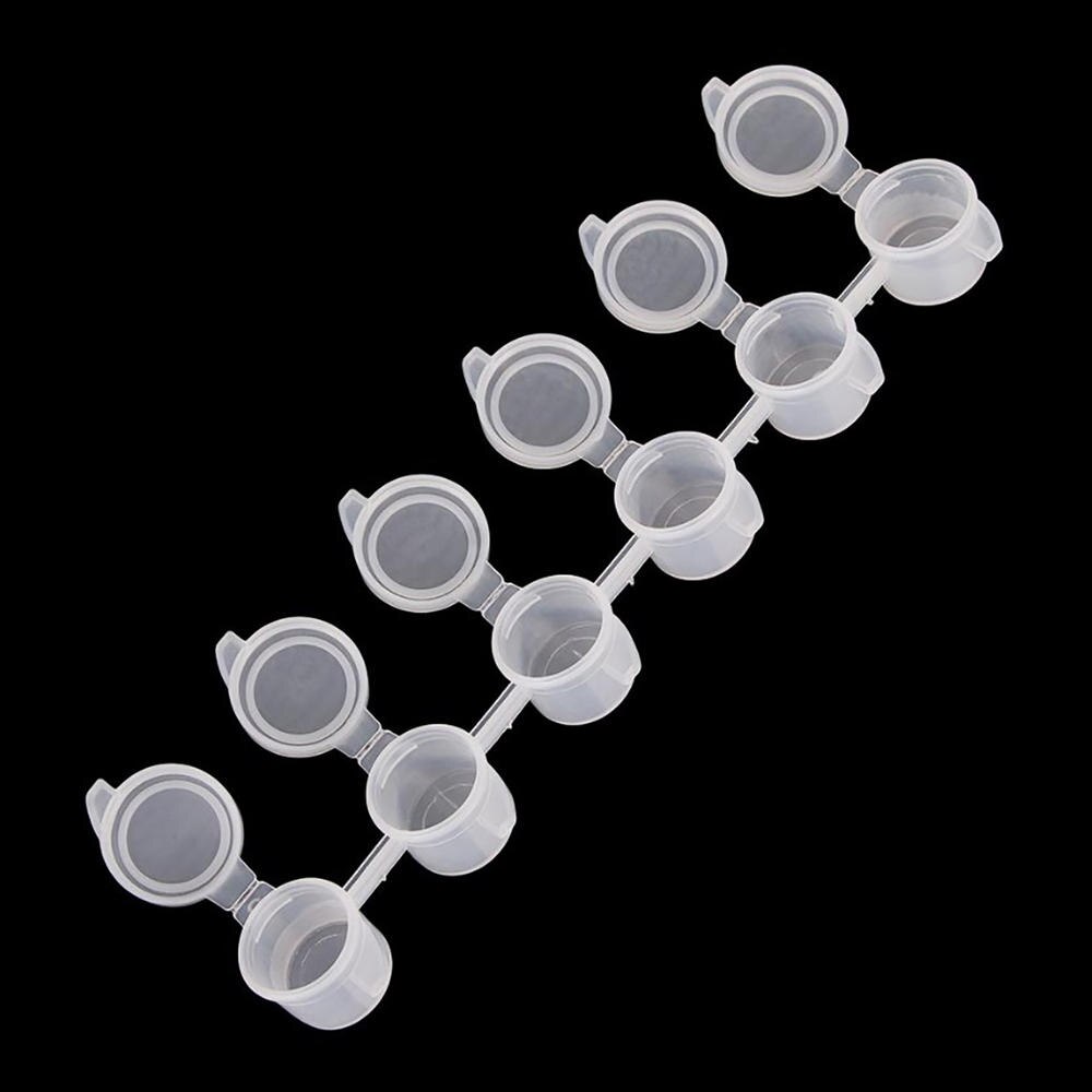 Box Pigment Mini Storage Pod Container Drawing Crafts Pots Paint Strips: 3ml