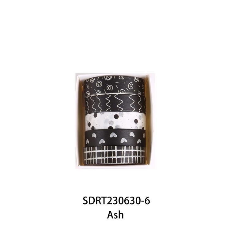 5 uds cintas Washi básicas Scrapbooking conjunto de cintas Washi suministros escolares Cinta Adhesiva Decorativa otoño papelería Cinta adhesiva: Verde