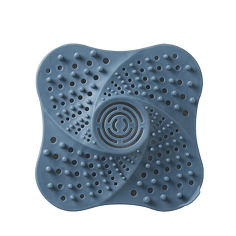 Haarstopper anti-verstopping haarvanger afvoerputje douche afvoerputje gootsteenzeef filter badkamer keuken accessoires: Blauw