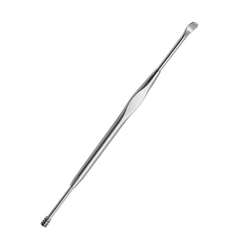 1/2/3Pc Double-Ended Rvs Spiraal Oor Pick Lepel Oor Wax Verwijderen Cleaner Oor tool Multifunctionele Draagbare