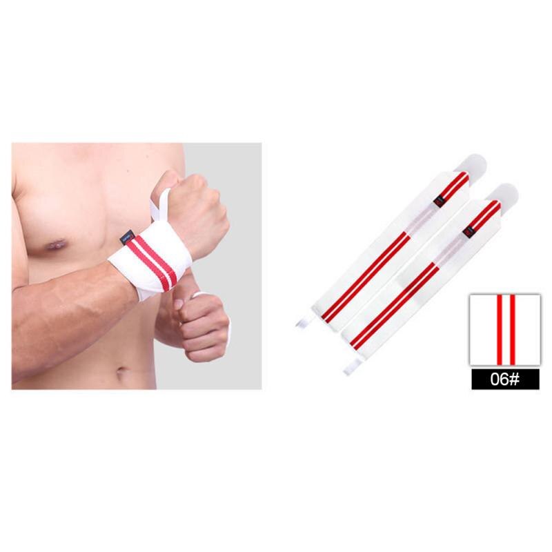 1 Paar Polsband Elastische Pols Wraps Bandages Gewichtheffen Ademend Grip Barbell Ondersteuning Bandjes Hand Protector Sport Veiligheid: 2pc 6