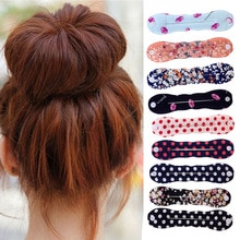Polka Dot Mode Mooie Kleurrijke Lip Gedrukt Magic Sponge Clip Hair Styling Curler Gereedschap Voor Vrouwen Meisjes