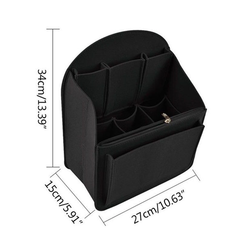 Felt bag inserted backpack men's bag organizer women's backpack interior organized as mummified large shoulder bag organizer