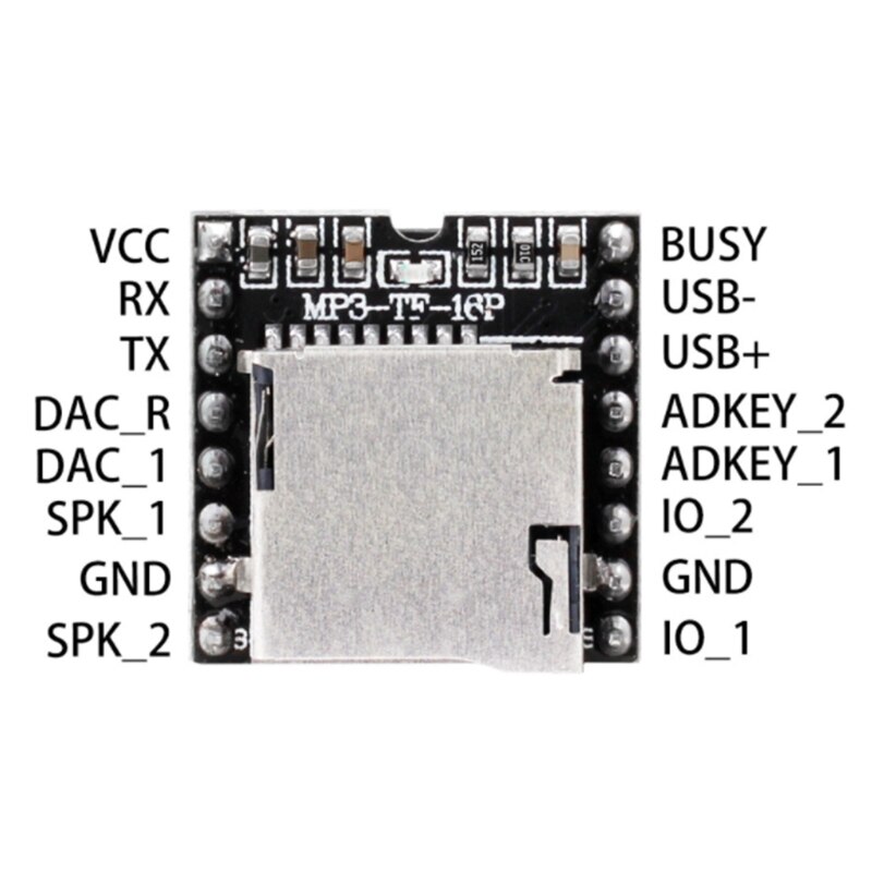 Mini MP3 Spieler Modul DF Spieler Modul MP3 Stimme dekodieren Bord Spieler Modul