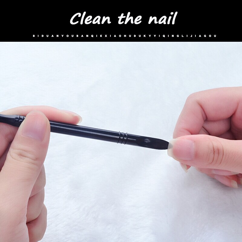 1pc dobbelt-endede kvarts neglebåndsfjerner vaskbar død hud pusher trimmer manicure neglekunst værktøj