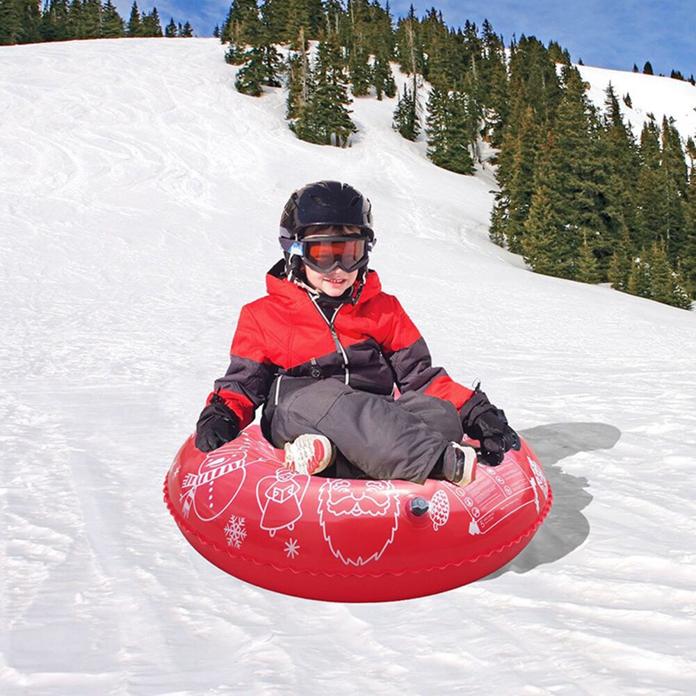 Anello da sci gonfiabile in PVC galleggiante slitta da neve tubo da sci cerchio da sci inverno sport all&#39;aria aperta giocattoli forniture per bambini bambini adulti