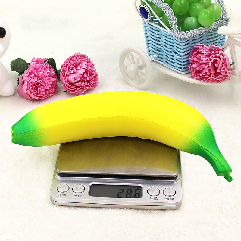 ZUCZUG Banane Squishy Langsam steigend Weihnachten Dekor Nette Jumbo Simulieren Telefon Riemen Anhänger quetschen betonen strecken Brot freundlicher