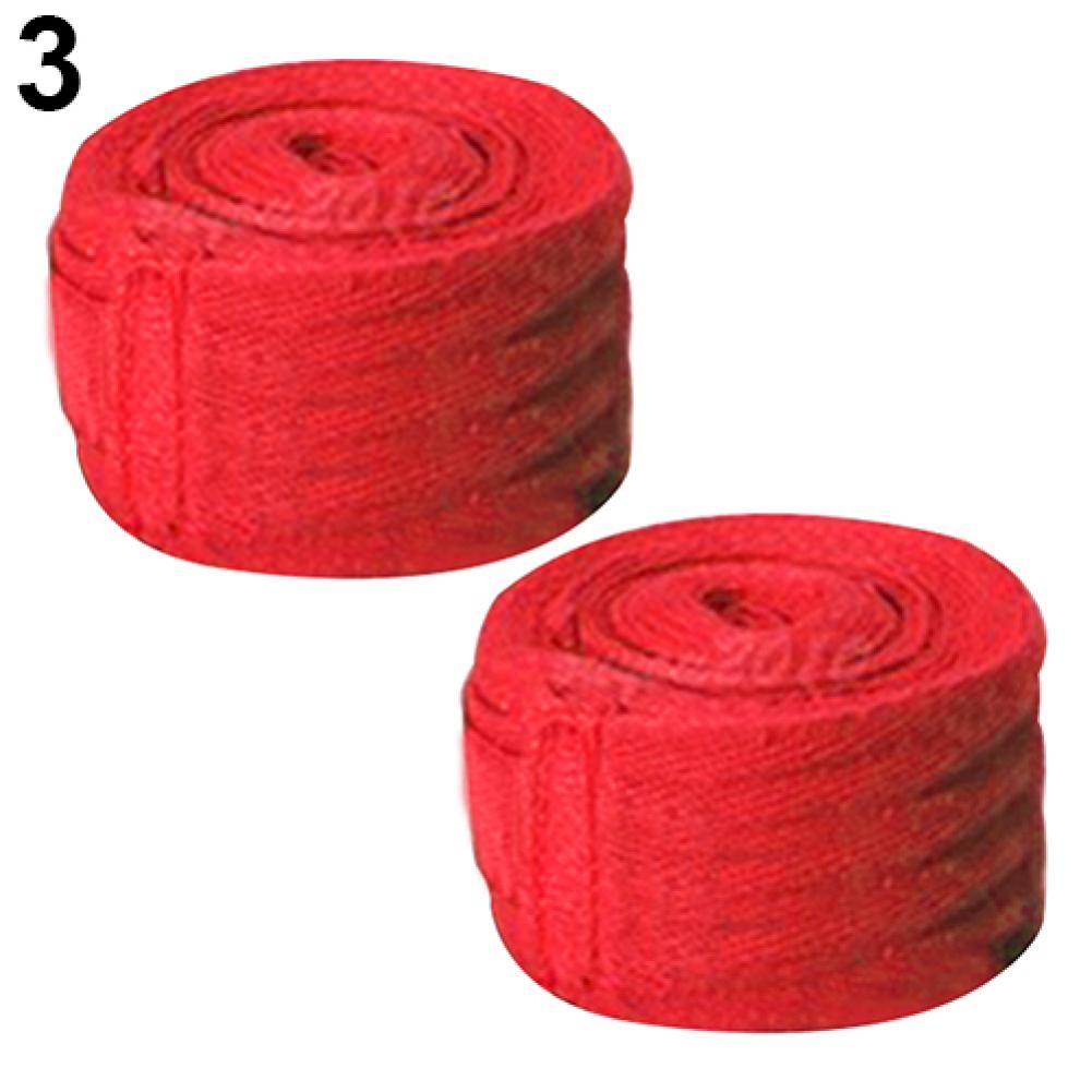 1 Pair 2.5m Boxing Handwraps Bandage Punching Hand Wrap Exercise Training Gloves Taekwondo Arts Training Wrist Protector: Red