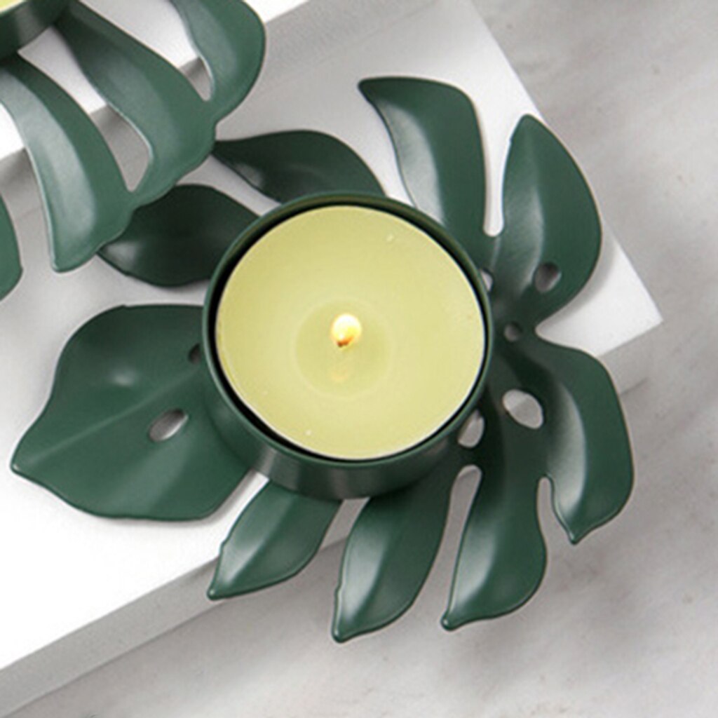 Porte-bougie en fer, artisanat, support de bougies de bureau plaqué or pour mariage
