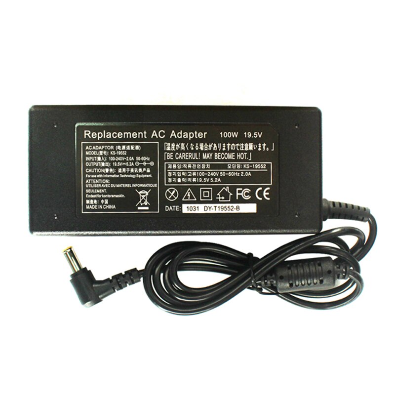 Adaptador de CA de 19,5 V, 5,2a, 6,5x4,4mm, para Sony ADCP-100E03, ACDP-100D01, LCD, TV, fuente de alimentación