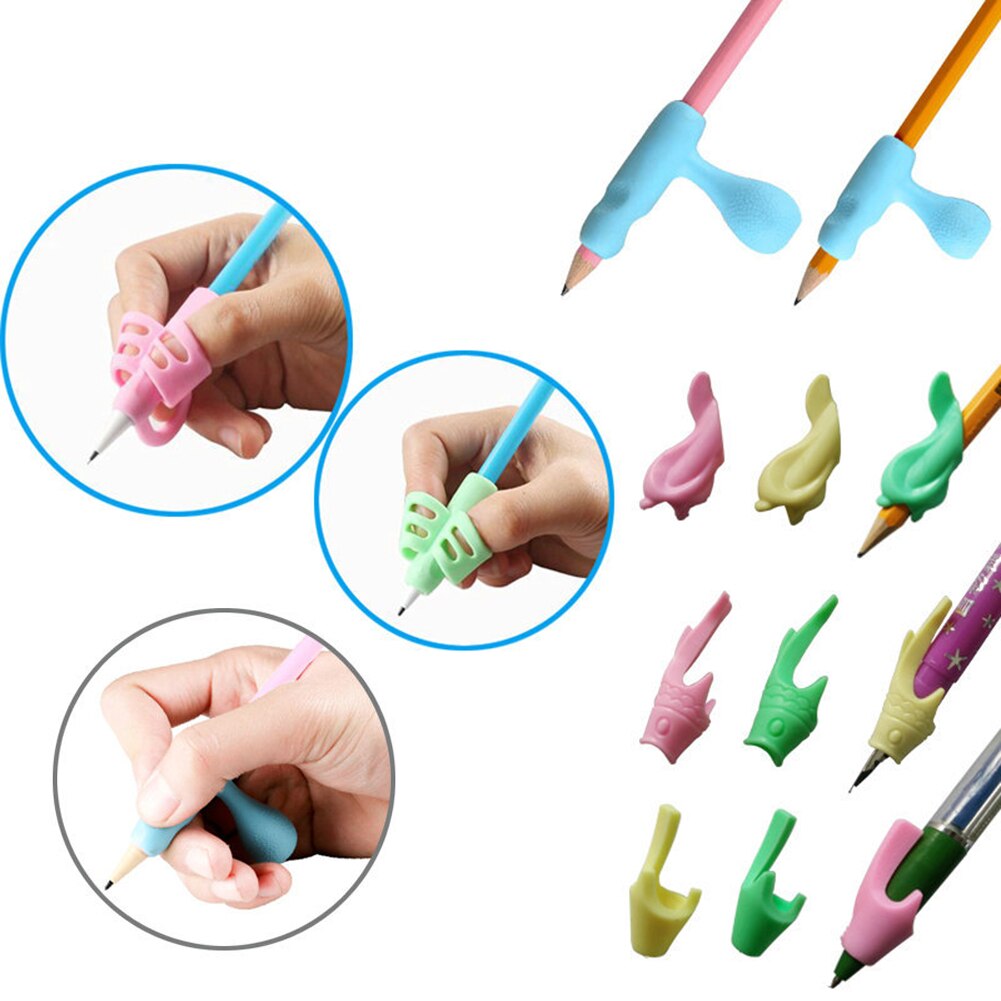 13 Pcs Children Pencil Holder Correction Hold Pen Writing Grip Posture Tool Help Kids Learn To Hold The Pen With Right Posture