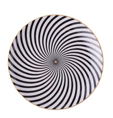 6 oder 8 oder 10 zoll geometrie geschirr keramik Teller teller porzellan dessert platte geschirr kuchen platte: C / 8 zoll