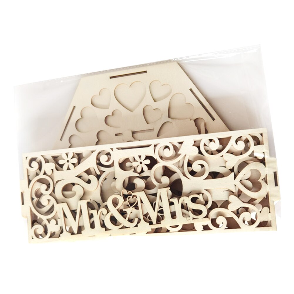 Graduations Anniversary Wedding Card Box Wooden Hexagon Receptions Collection Party Decor Exquisite Birthday Baby Shower