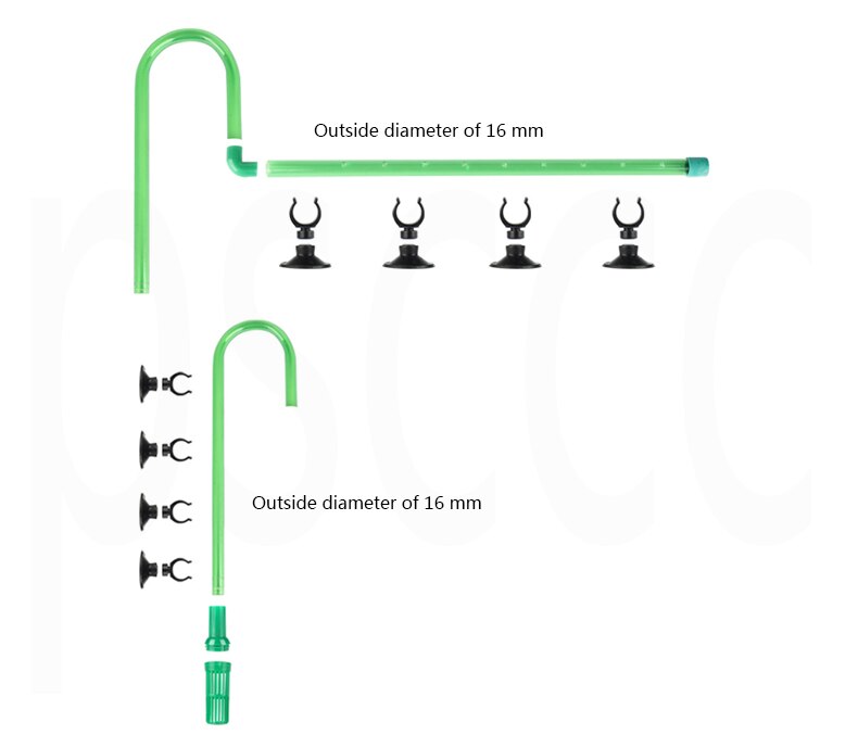 Aquarium Pipe Inflow & Outflow 13mm 12/16 16/22/ Fish tank for water pipe: 16MM A SET / 1 unit