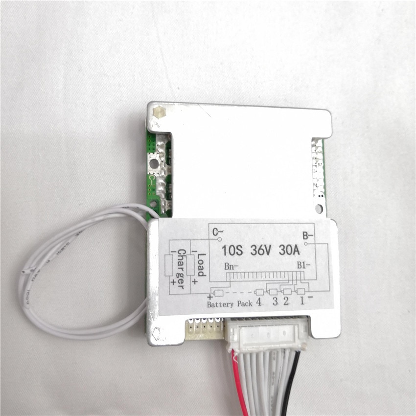 36V lithium ion battery protection circuit 10S 36V/37V 30A BMS ON/OFF switch