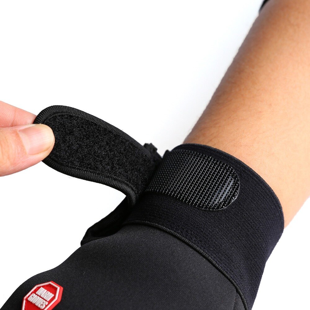 Talvi lämpimät miesten hanskat mustat kosketusnäyttö käsineet miehille merkki talvi lämpimät lapaset full sormi uros paksunee handschuhe