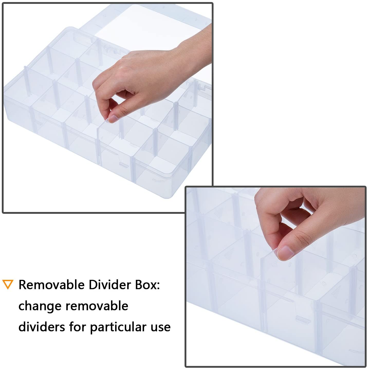 Rzemiosło Organizer schowek na taśmę Washi, artykuły artystyczne i naklejki, 15 przegródek, przezroczysty