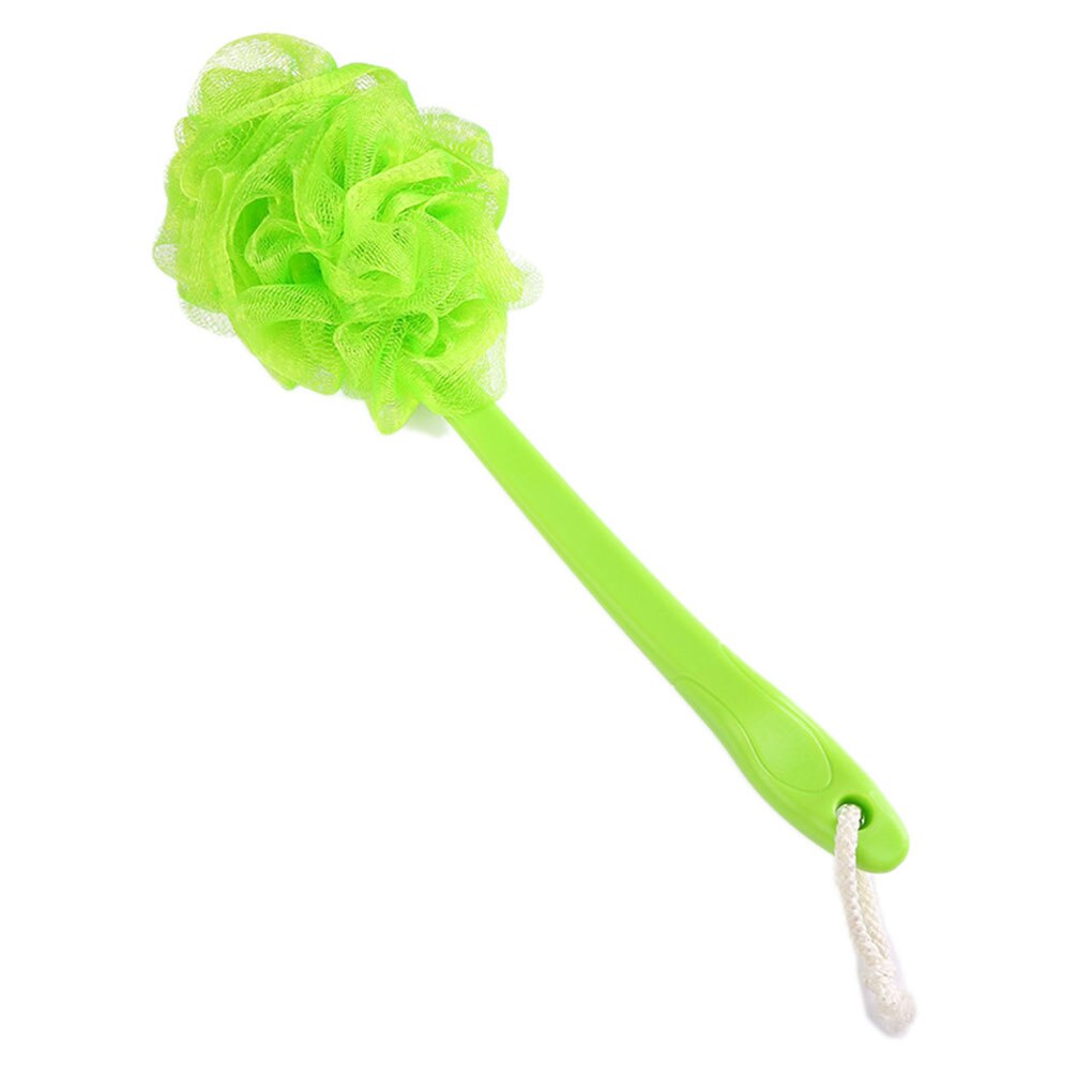 Long Handle Bath Netted Brush Hanging Soft Mesh Sponge Back Body Hanging Shower Scrubber Loofah: B