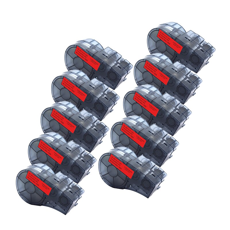 for M21-250-595 6.35mm Width Label Tape Black On White Compatible for BMP21 Plus ID Pal and LABPAL Label Printers