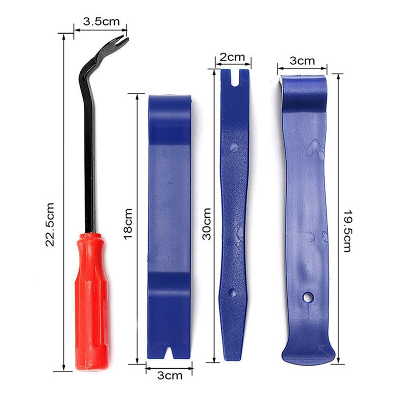 12 Stks/set Auto Body Repair Tool Auto Radio Draagbare Mechanica Auto Dent Puller Removal Installer Spotter Pry Gereedschap