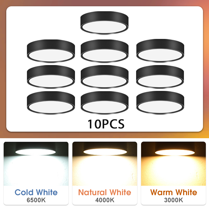 LED Spot Downlight Led Plafondlamp 10/15/25W Opbouw Downlights Dunne Opvouwbare Spotlight voor Woonkamer Spots Plafond: lichtgeel / 0-5W / Oranje