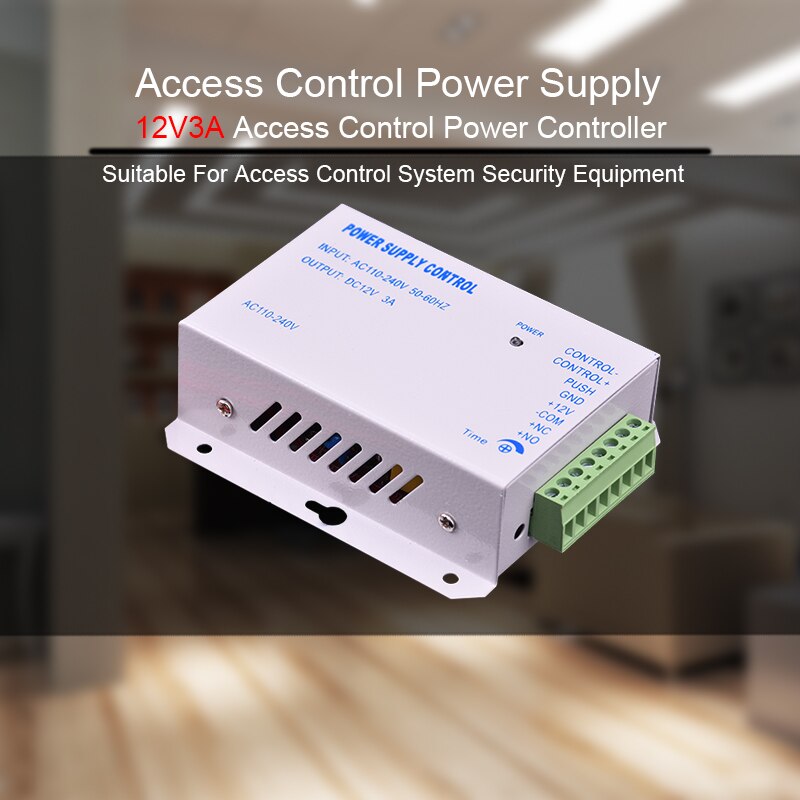 DC 12V 3A Door Access Control system Switch Power Supply AC 110~240V Delay time max 15s Power Supply Control