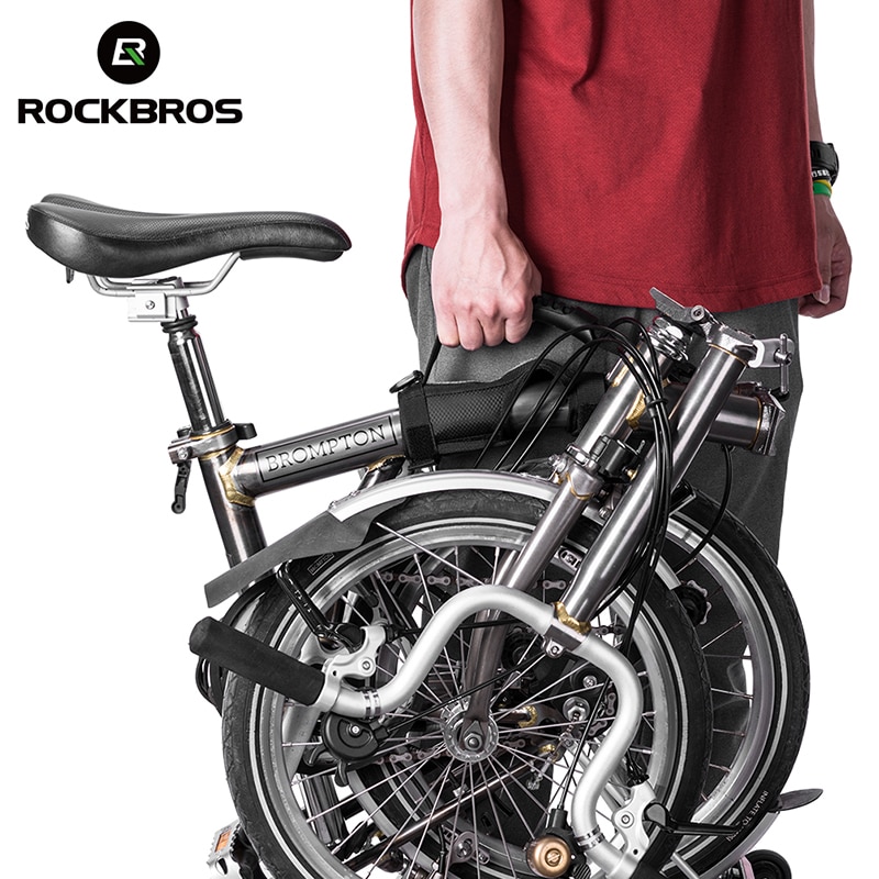 ROCKBROS-Correa de hombro para cuadro de bicicleta plegable, asa de transporte para bicicleta Brompton, accesorios de ciclismo