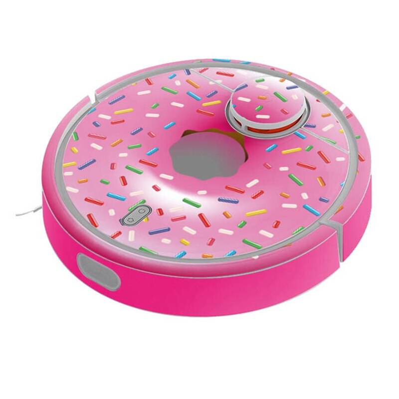 5 stylów szyk Słodki kreskówka naklejki ochronne dla xiaomi robot odkurzacz pyłoszczelne naklejki upiększanie akcesoria L69D