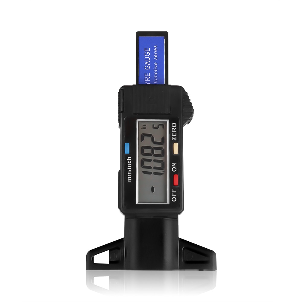 Tyre Tread Depth Gauge 0-25mm Meter Measurer Tool LCD Display Tread Checker Tire Tester