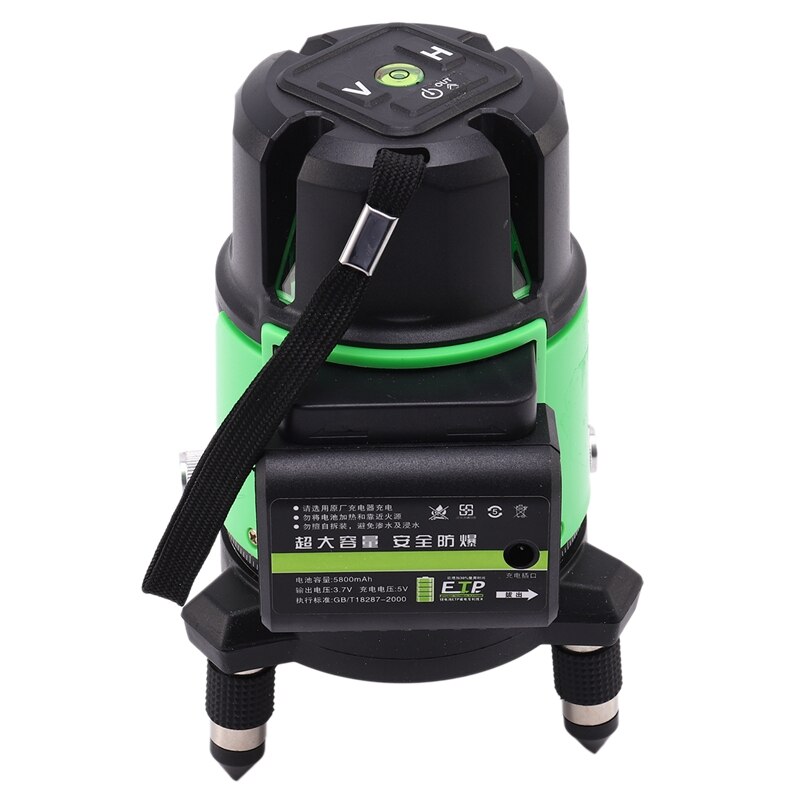 Groene straallijn 360 graden roterende buitenmodus ontvanger en schuine schuine lijn beschikbaar automatische lijnniveau amerikaanse stekker